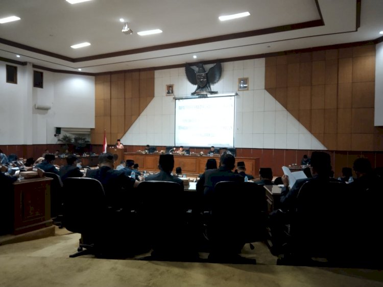 Rapat paripurna terkait anggaran pada rancangan perubahan APBD 2023/ist