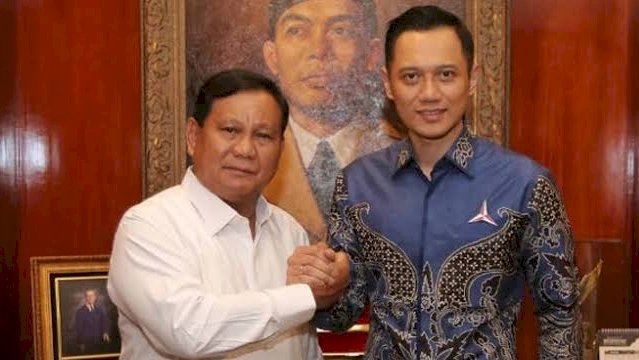 Prabowo Subianto dan AHY/Net