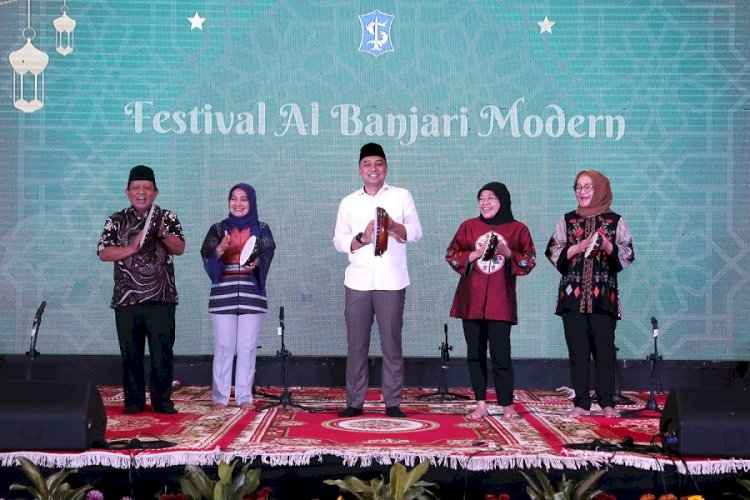 Wali Kota Eri membuka Festival Al Banjari Modern antar PD Surabaya/RMOLJatim