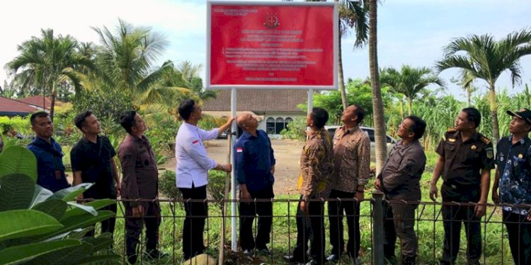 Penyitaan aset tanah seluas 0,5 hektare milik Terpidana Benny Tjokrosaputro di Deli Serdang/Ist