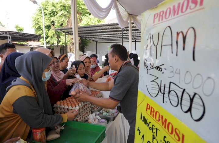 Gerakan Pangan Murah di Kecamatan Karang Pilang/RMOLJatim