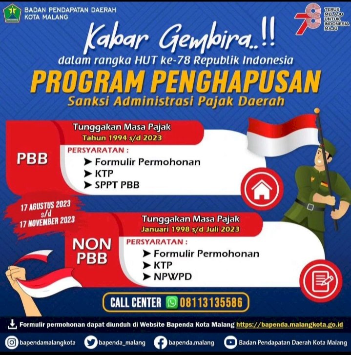 Poster Program Penghapusan Denda Sanksi Administrasi Pajak/Ist