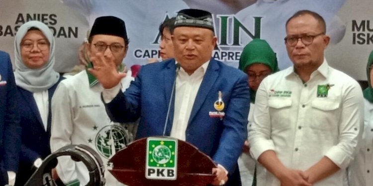 Sekretaris Jenderal Partai Nasdem Hermawi Taslim usai rapat konsolidasi PKB dan Nasdem di kantor DPP PKB, Jakarta, Rabu (13/9)/RMOL