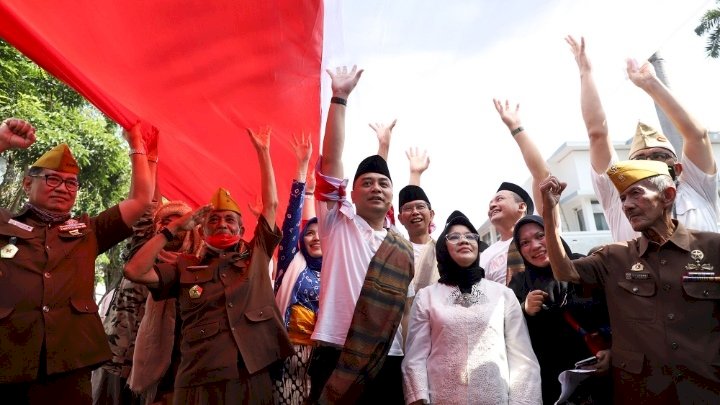 Teks foto: Wali Kota Eri perankan tokoh nasional/ist