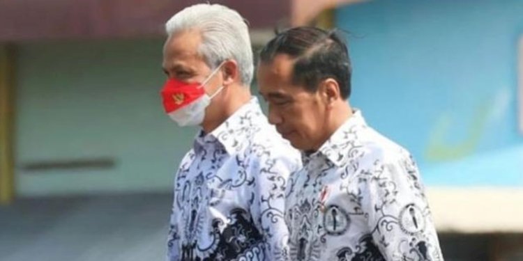 Presiden Jokowi dan Ganjar Pranowo/Ist