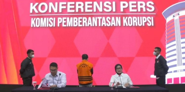 Konferensi pers penahanan Muhammad Kuncoro Wibowo oleh KPK RI/RMOL