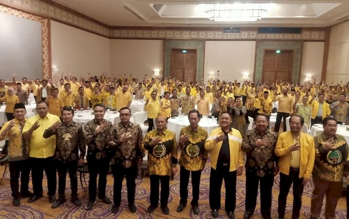 Acara Bimtek Fraksi Golkar DPRD Jatim dan kabupaten/kota di hotel Shangrilla Surabaya/ist