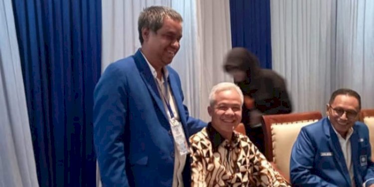 Ketua Umum RGP 2024, Heru Subagia bersama Bacapres PDIP, Ganjar Pranowo/Ist