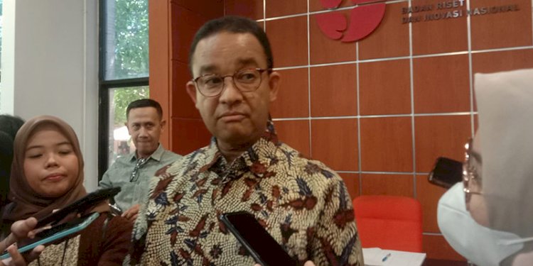 Bacapres Koalisi Perubahan untuk Persatuan, Anies Baswedan, usai menjadi pembicara di BRIN/RMOL