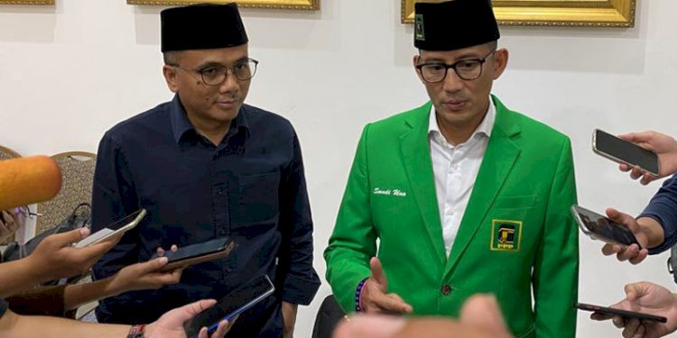 Sandiaga Uno memberi keterangan pers/RMOL