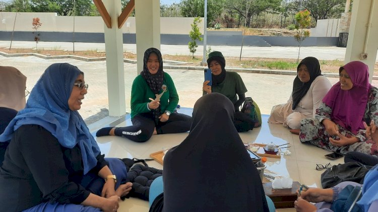 Ibu-ibu pelaku usaha kuliner kumpul di Taman Budaya Sentra IKM Bangkalan/RMOLJatim