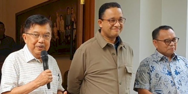 Bacapres Anies Baswedan di kediaman JK, Jalan Brawijaya Raya, Jakarta Selatan, Sabtu (7/10)/Net