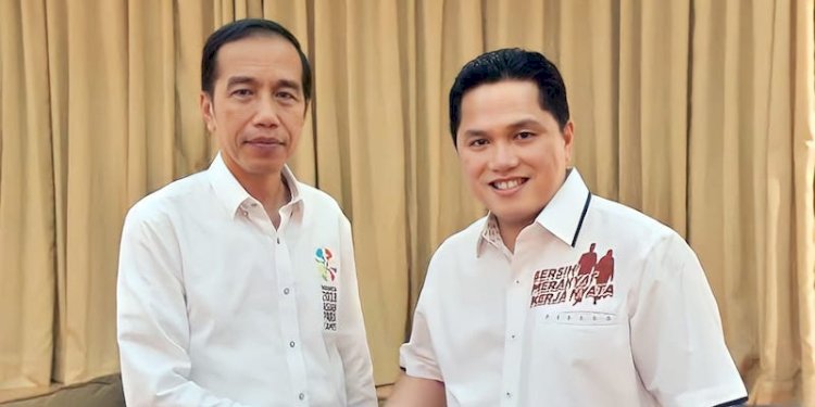 Presiden Joko Widodo dan Menteri BUMN Erick Thohir/Net