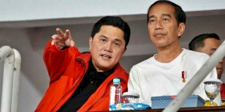 Presiden Joko Widodo bersama Erick Thohir/Net