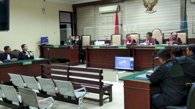 Sidang Pembangunan Rumah Prajurit di Pengadilan Tipikor Surabaya/RMOLJatim