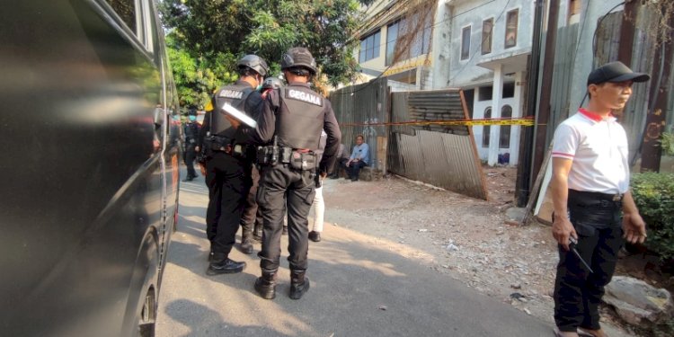 Tim Gegana di lokasi ledakan sekitar 500 meter dari Gedung KPK, Jakarta/RMOL