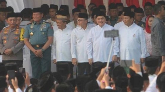 Prabowo Subianto saat di Surabaya 