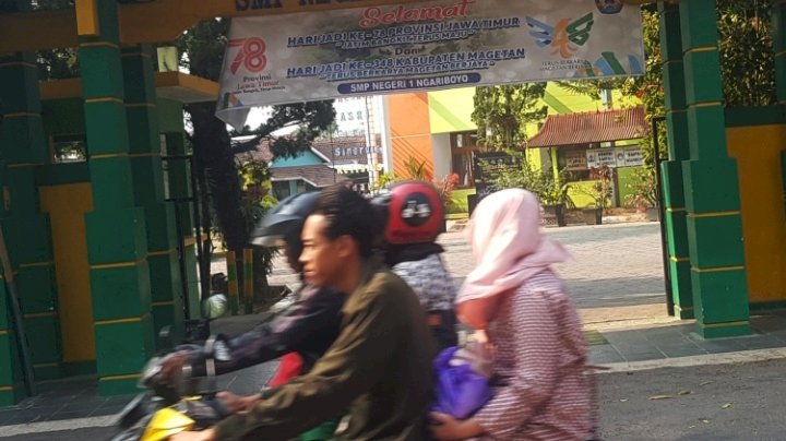Keterangan foto : SMPN 1 Ngariboyo, Magetan, Jawa Timur 