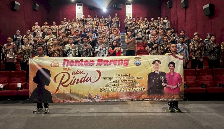 Nobar film aku rindu di linggajati/ist