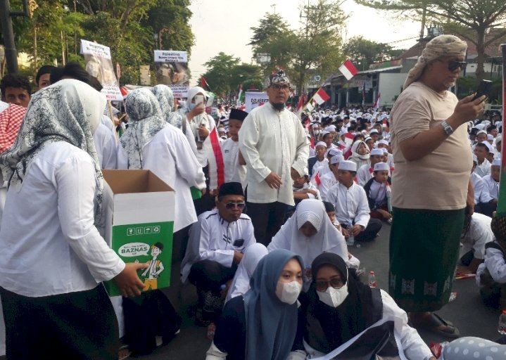 Doa bersama di Jombang untuk rakyat Palestina/RMOLJatim