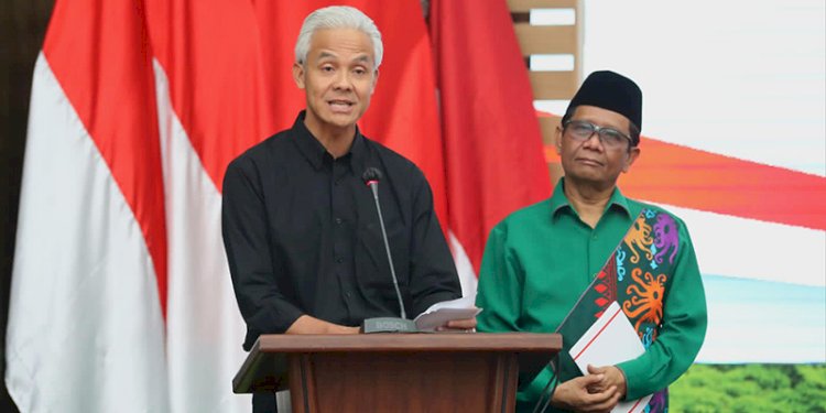 Pasangan bakal capres-cawapres, Ganjar Pranowo dan Mahfud MD/Ist