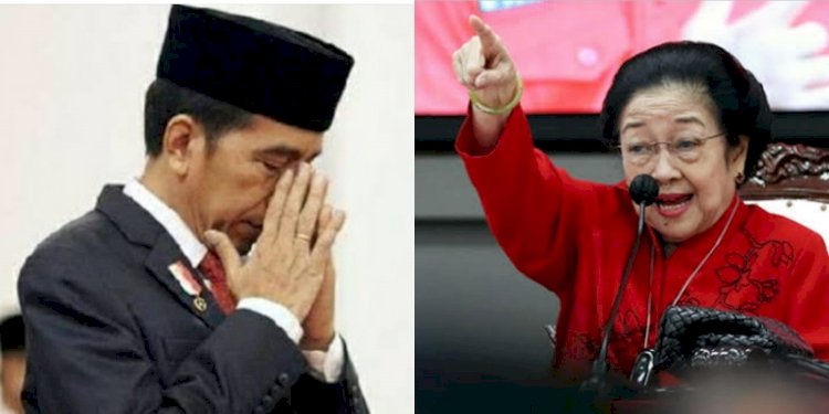 Kolase Presiden Joko Widodo dengan Ketua Umum PDI Perjuangan Megawati Soekarnoputri/RMOL