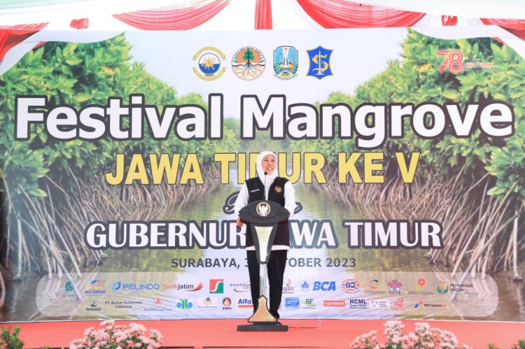 Festival Mangrove Jawa Timur V di Romokalisari Adventure Land Surabaya/Ist