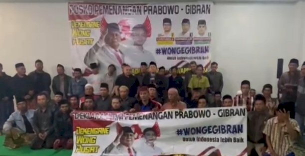   Salah saru Relawan Prabowo-Gibran di Malang/Ist