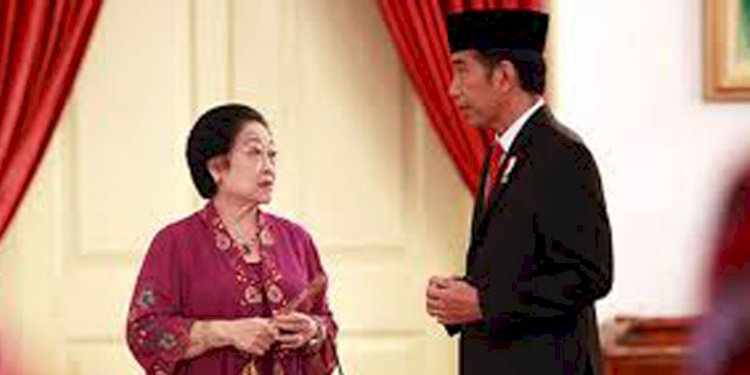 Ketua Umum PDI Perjuangan, Megawati Soekarnoputri dan Presiden Joko Widodo/Net