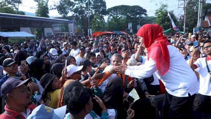 Jalan Sehat bersama Gubernur Khofifah/ ist