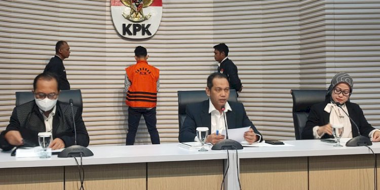 Konferensi pers penahanan tersangka baru dugaan suap di DJKA/RMOL