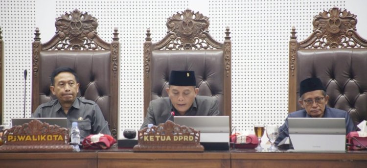 Suasana Rapat Purna di Gedung DPRD saat Agenda Penyampaian penjelasan Pj Wali Kota Malang Ranperda APBD TA dan Nota Keuangan TA 2024/Ist