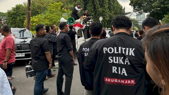 Massa Simpatisan Ganjar Mahfud/ ist