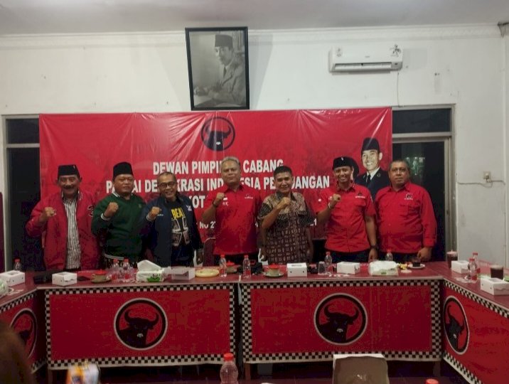 Rapat koordinasi di kantor DPC PDI Perjuangan Kota Madiun dihadiri pengurus DPC PDIP setempat dan pimpinan tiga parpol masing-masing/ist
