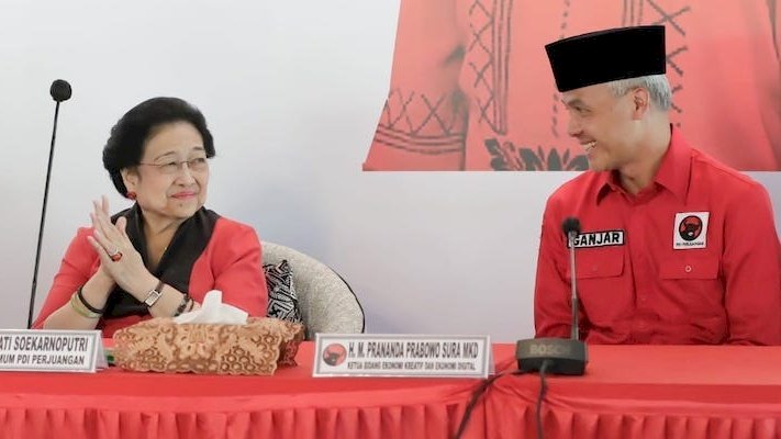 Megawati dan Ganjar Pranowo/ net