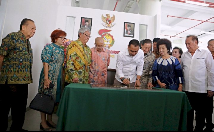 Wali Kota Eri resmikan Gedung Baru Sekolah Khay Ming/RMOLJatim