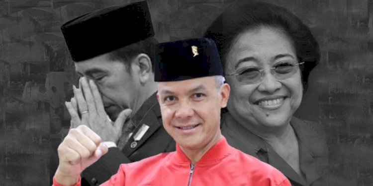 Ilustrasi: Presiden Jokowi, Megawati dan Ganjar Pranowo/Setpres/PDIP/Syaiful Amri/Disway.id