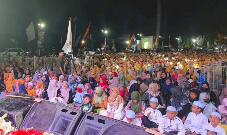 Warga Sholawat Bersama di Lamongan/Ist