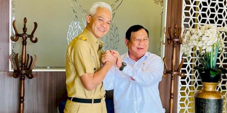 Prabowo Subianto dan Ganjar Pranowo/Net