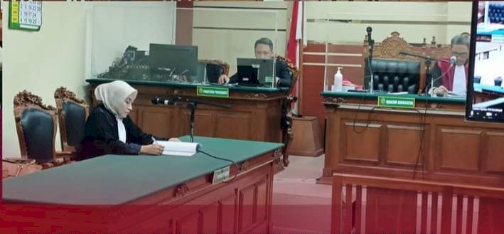 JPU Twenty Purandari, SH., saat mendengarkan pembacaan putusan kasus korupsi terdakwa Kades Mundurejo, Edy Susanto oleh majelis hakim Pengadilan Negeri Tipikor Surabaya/Ist