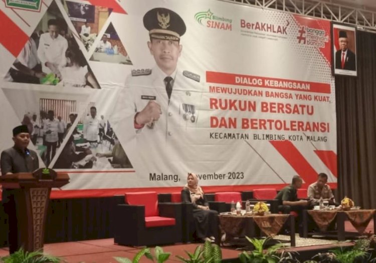 Caption Foto: Ketua DPRD Kota Malang, I Made Riandiana Kartika saat menjadi narasumber di Kegiatan Dialog Kebangsaan/RMOLJatim