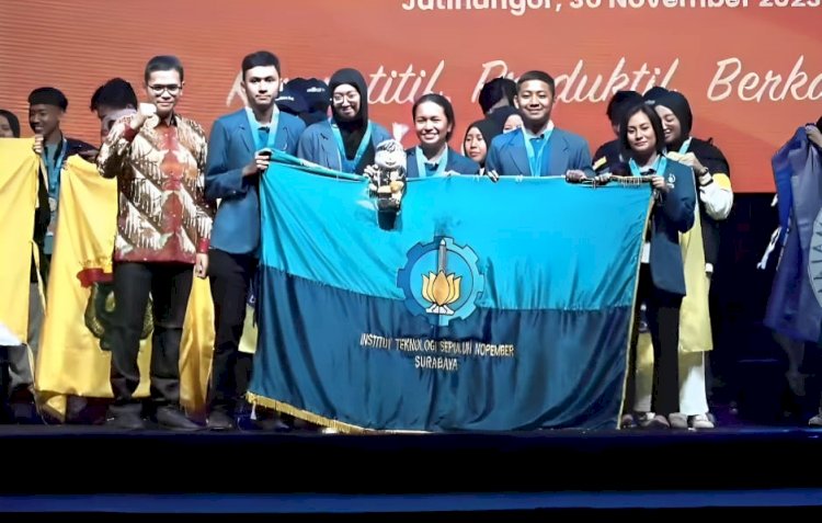 Salah satu tim PKM ITS yang berhasil meraih gelar juara di Pimnas ke-36/Ist