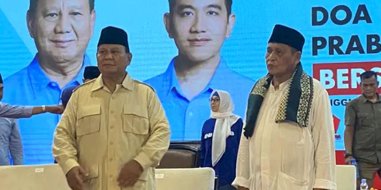 Capres nomor urut 2, Prabowo Subianto, saat berkampanye di Kabupaten Lebak, Banten, Minggu (3/12)/Net