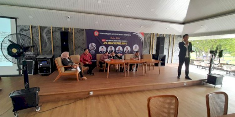 Diskusi publik Amunisi menyoroti PKPU nomor 23 tahun 2023 di The Royal PGC Golf Lounge Palembang/RMOLSumsel