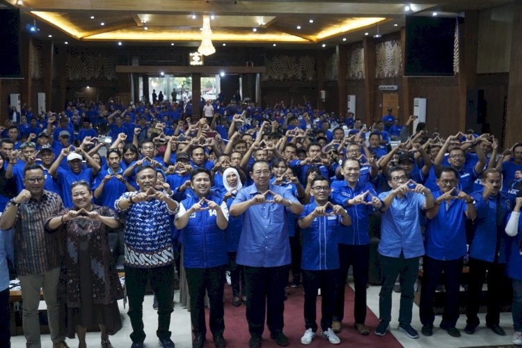 Ketua Majelis Tinggi Partai Demokrat Susilo Bambang Yudhoyono (SBY) saat konsolidasi dengan kader Demokrat di Blitar/ist