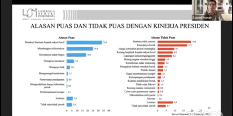 Tampilan hasil survei LSI/Repro