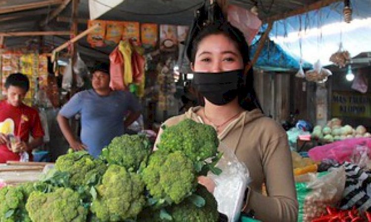 Situasi pasar tradisional di Kediri/Net