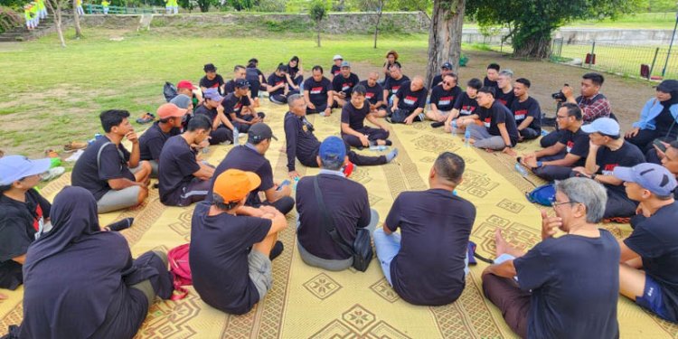 Perusuh Disway saat melakukan pleno di pelataran Candi Prambanan/Istimewa