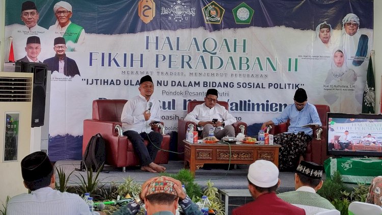 Caption : Halaqah Fikih Peradaban II Di Ponpes Raudlatul Muta’allimien, Wonoasih, Kota Probolinggo. 