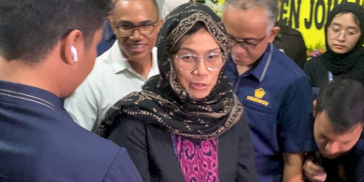 Menkeu RI Sri Mulyani Indrawati di Jalan Bangka IX Nomor IX, Kemang, Jakarta Selatan, pada Rabu (3/1)/RMOL